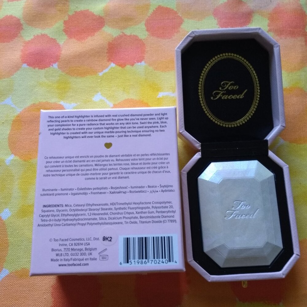 Two Faced Diamond Light Highlighter Face Shimmer.  Like new